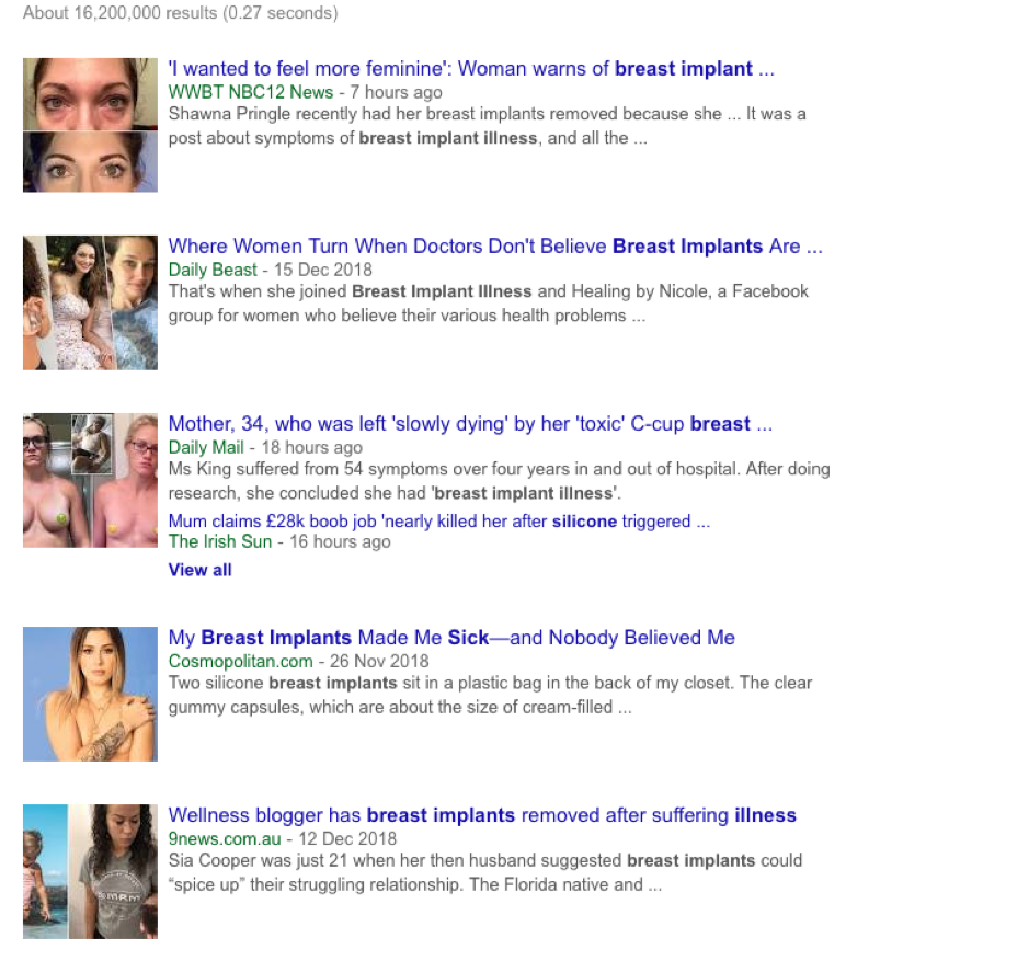 breast implant illness, breast implant syndrome