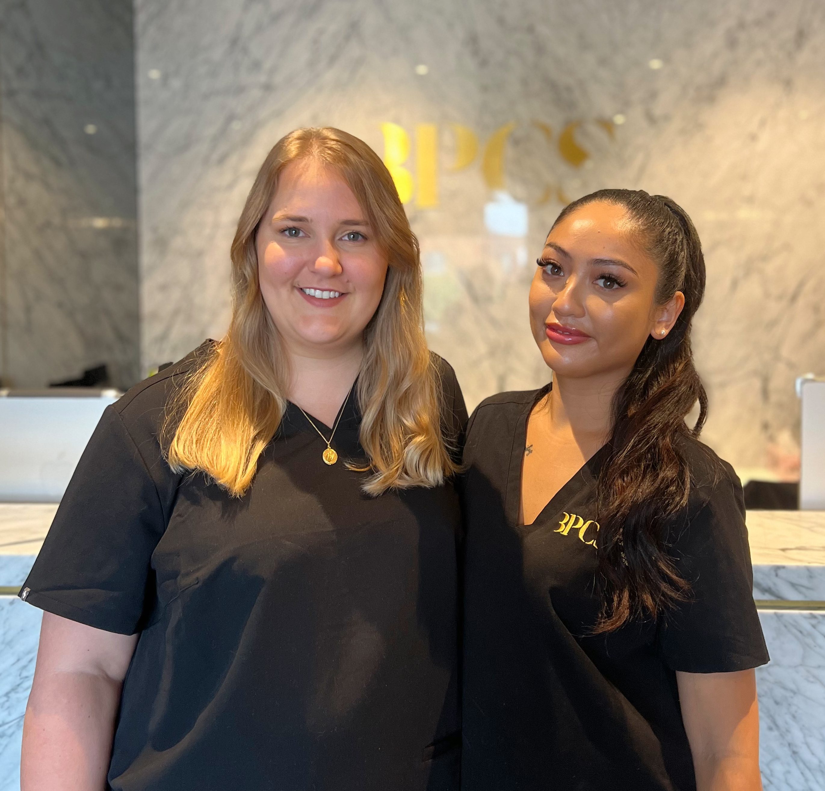 Melissa and Xyreen, BPCS receptionists, Clinic Staff 12