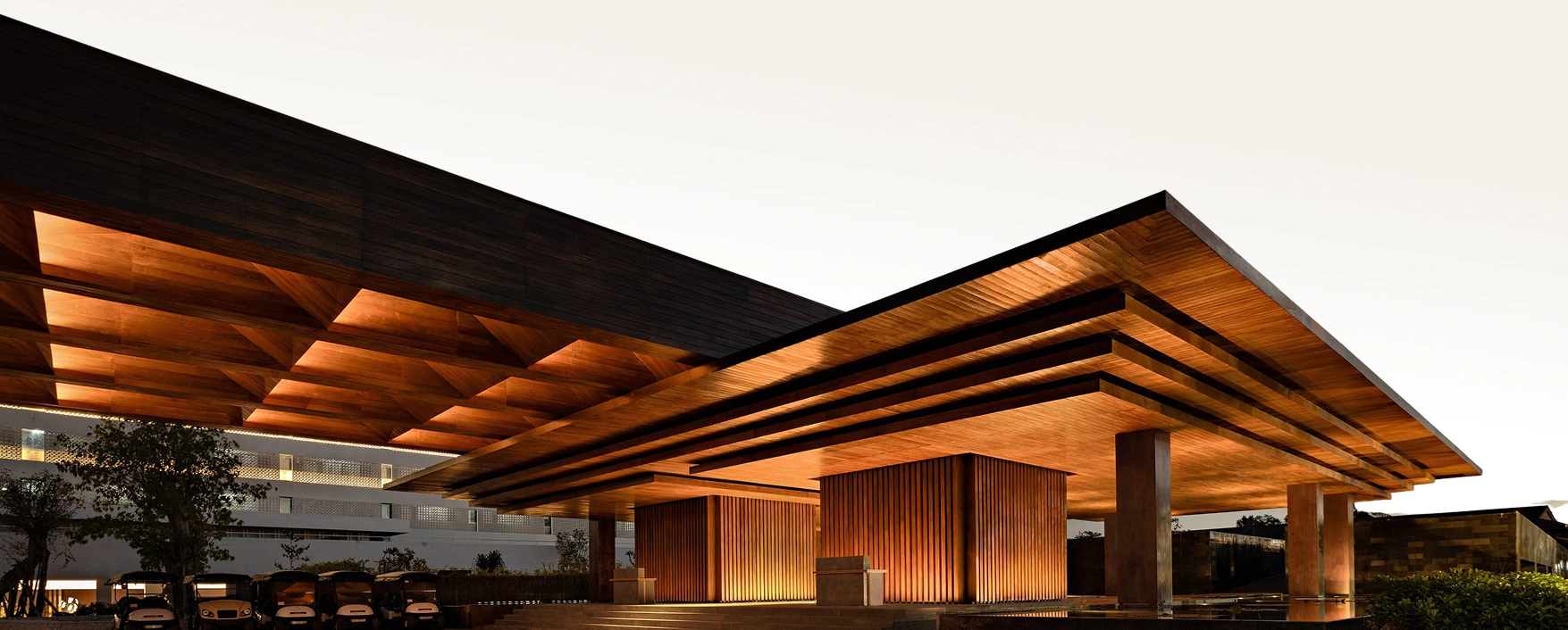 The Solitaire medical and wellness facility at dusk, Sanur, Bali
