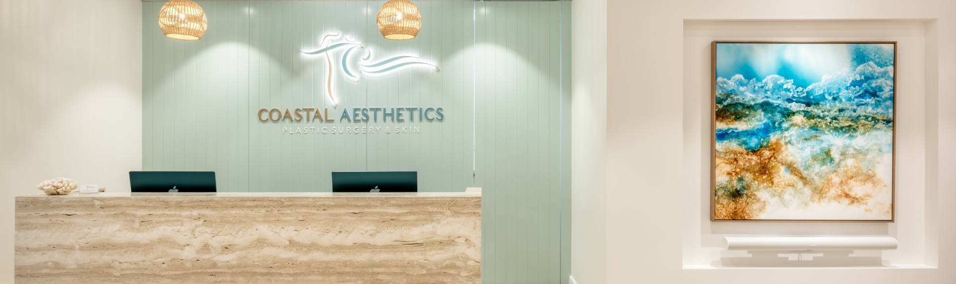 Coastal Aesthetics Plastic Surgery & Skin , clinic reception 1, Dr Matt Starr